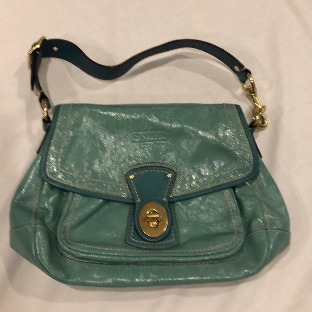 Coach teal  bag